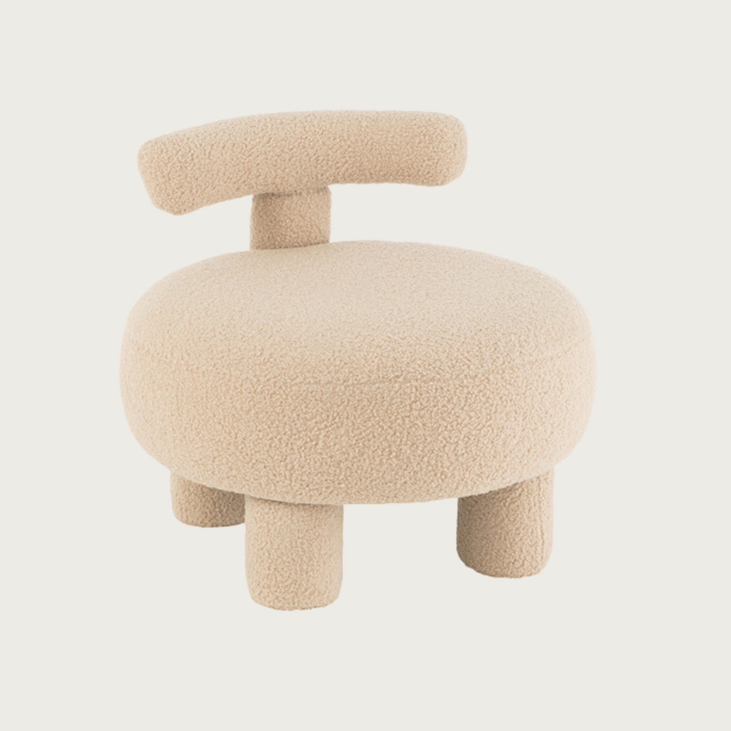 Stool Round With Chairback