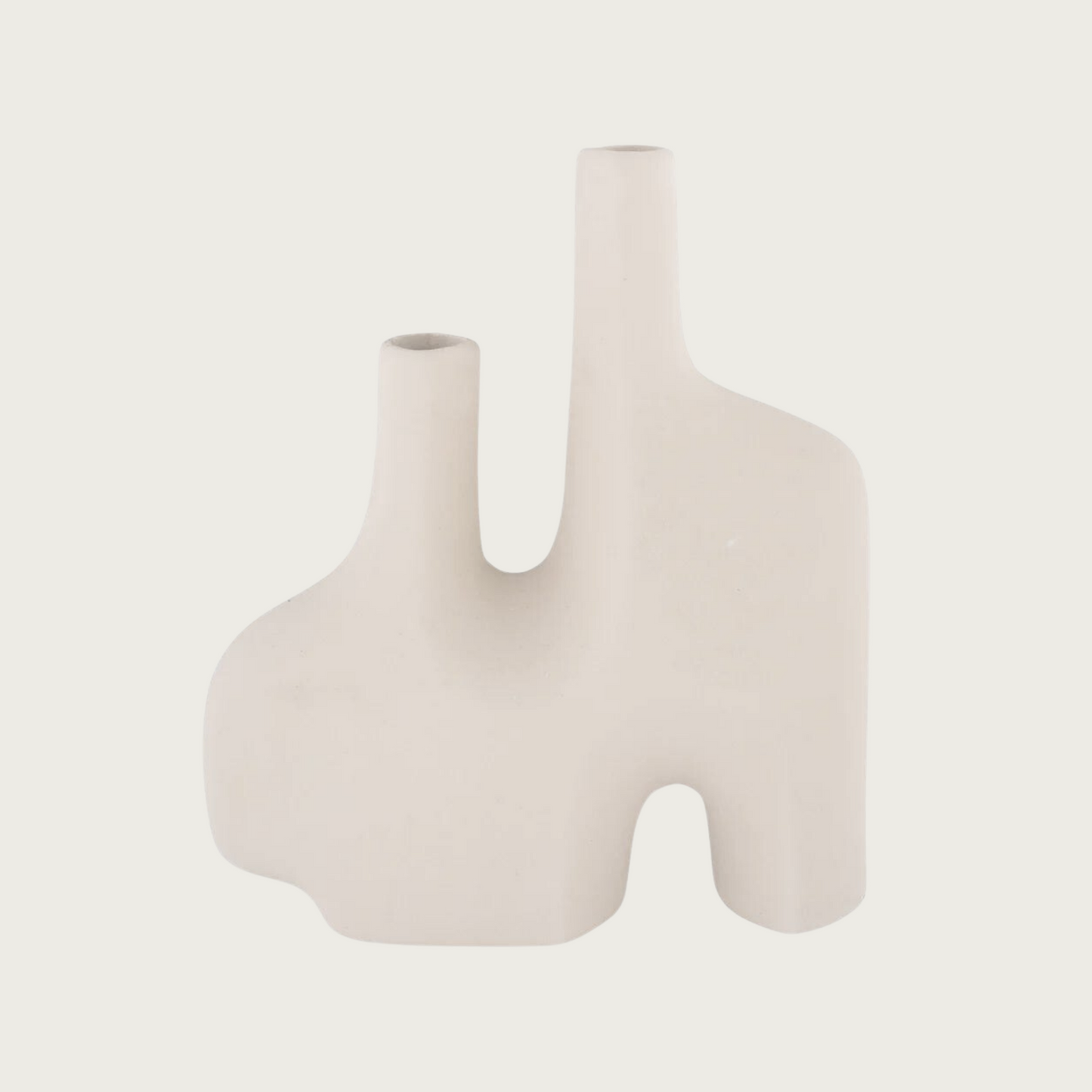 Vase in sand ceramic