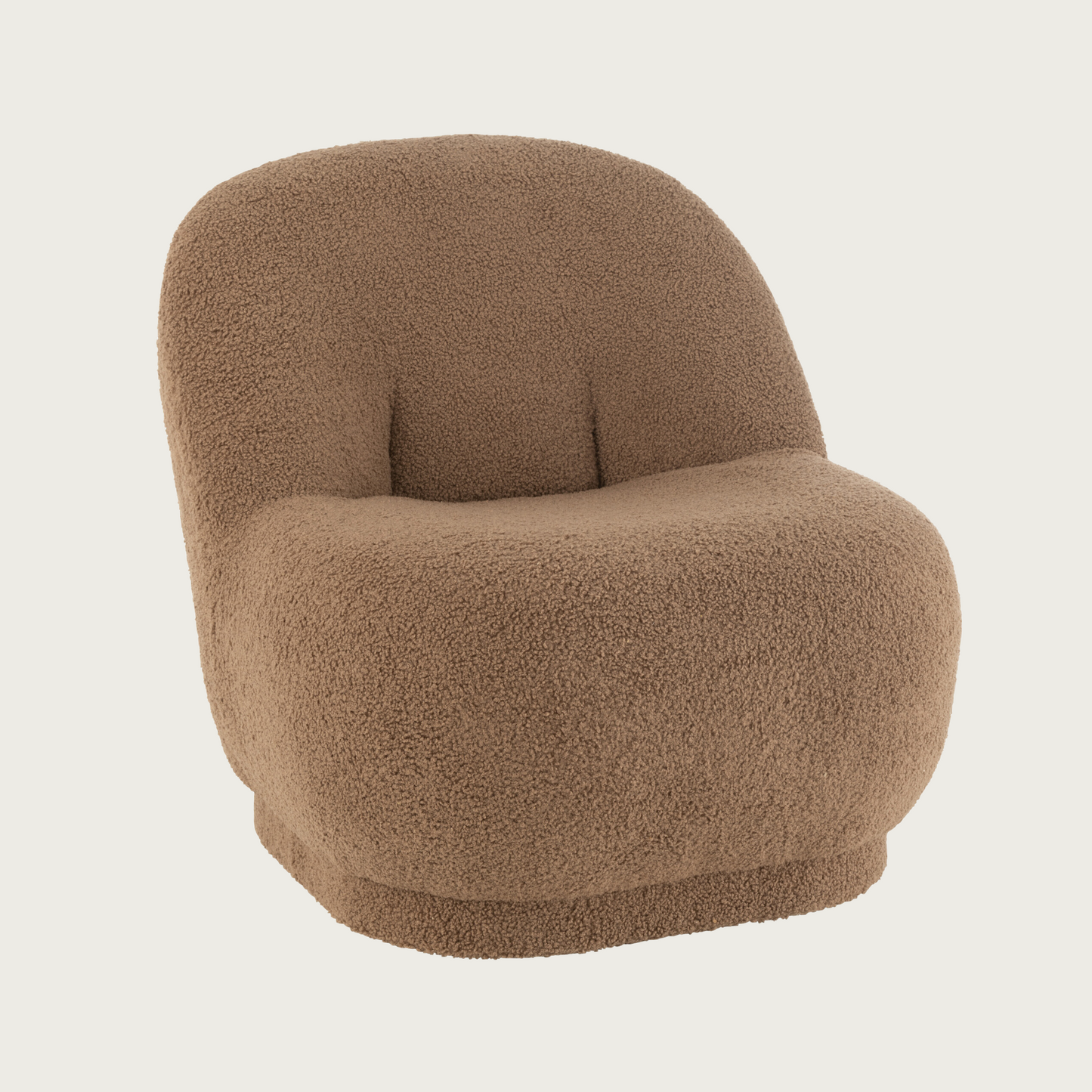 Stool Teddy Velvet Brown