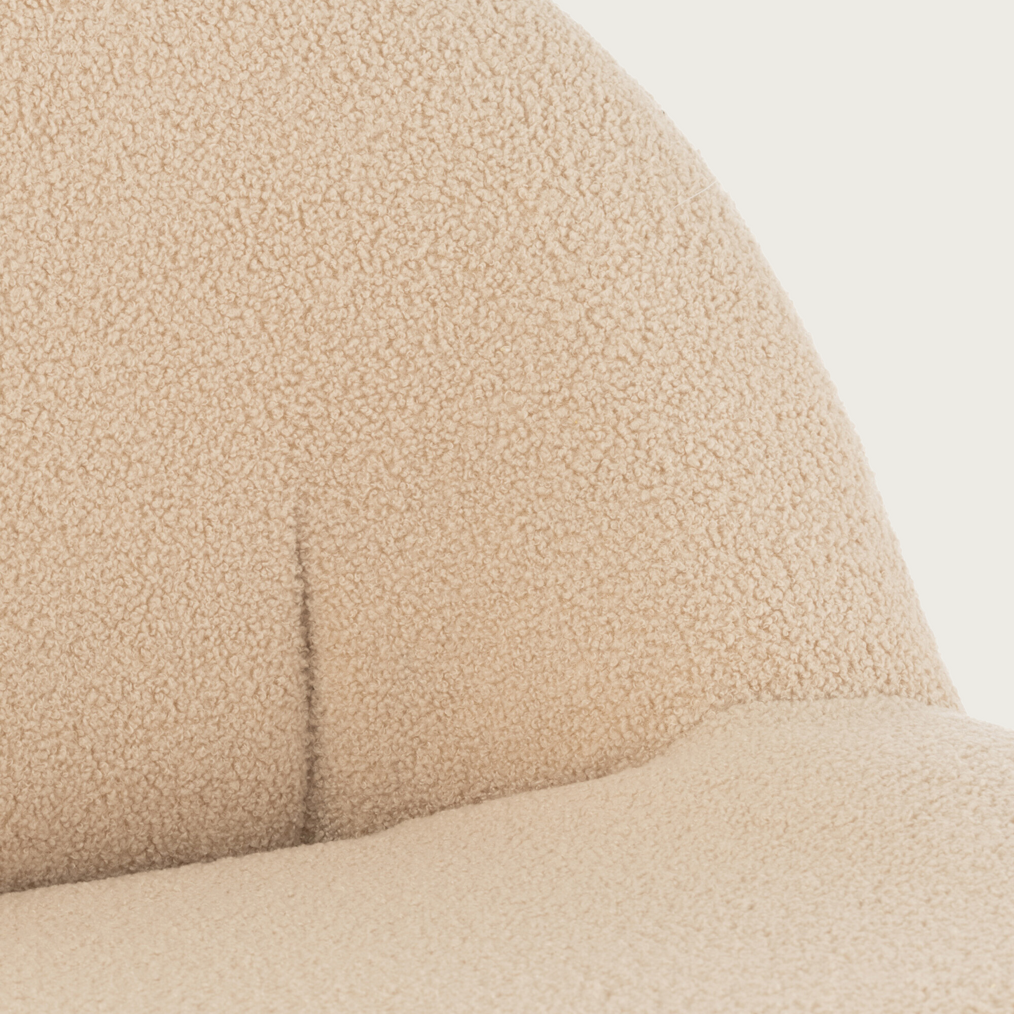 Stool Teddy Velvet Beige