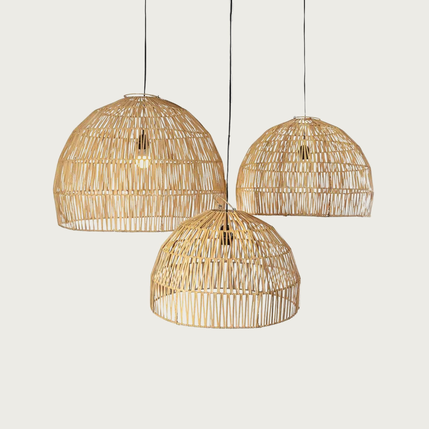 Lampshades Bogor Natural - Set Of 3