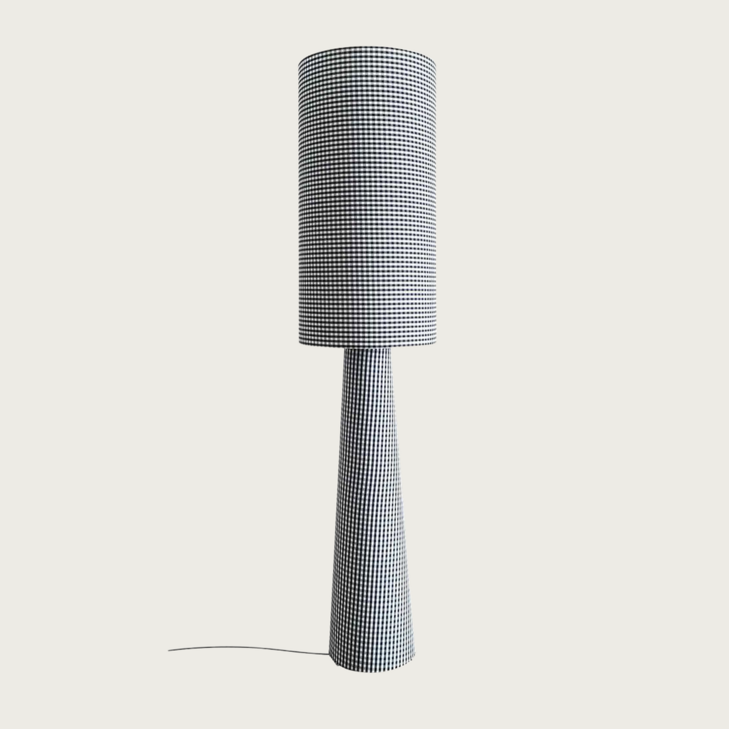 Floor lamp Saturn Black with Windows