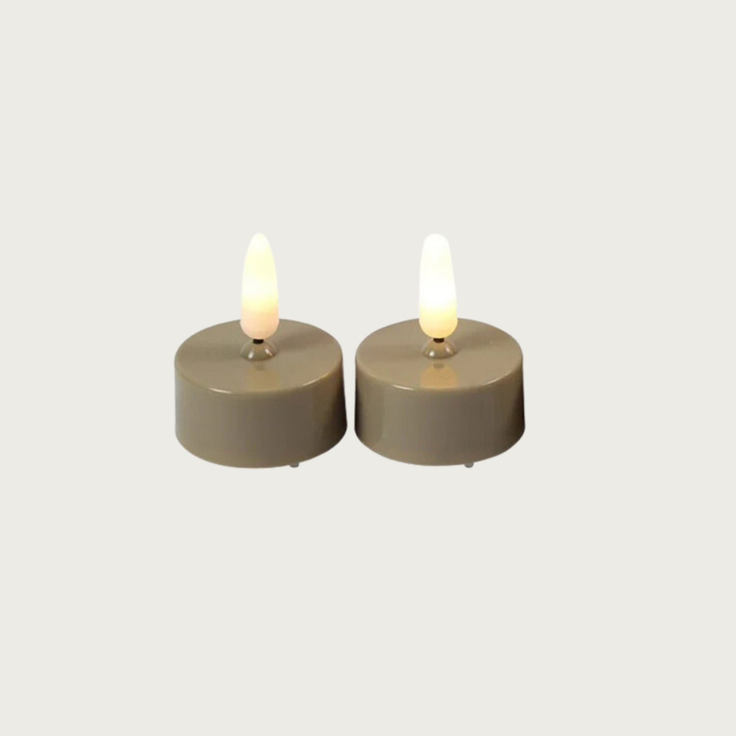Led Theelicht Set Beige