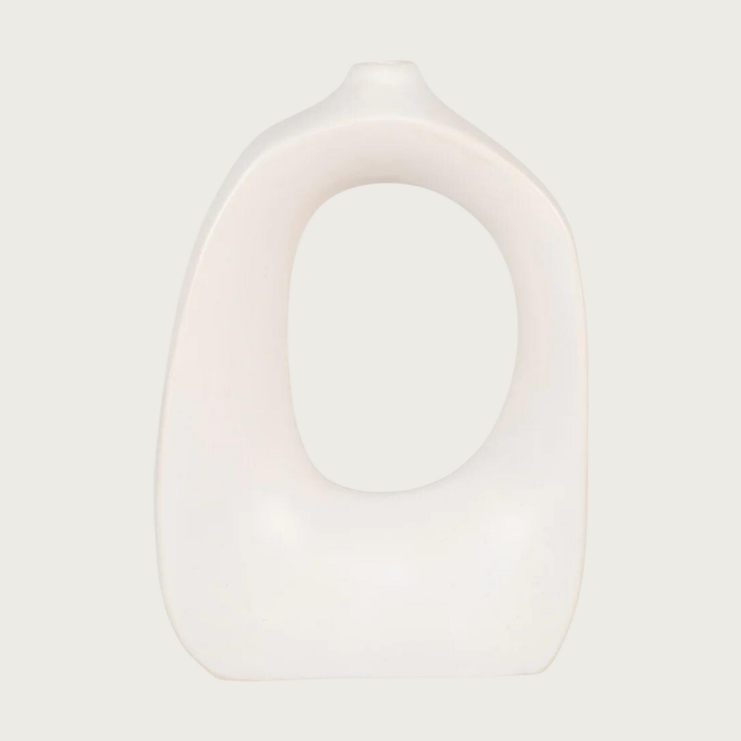Vase white ceramic