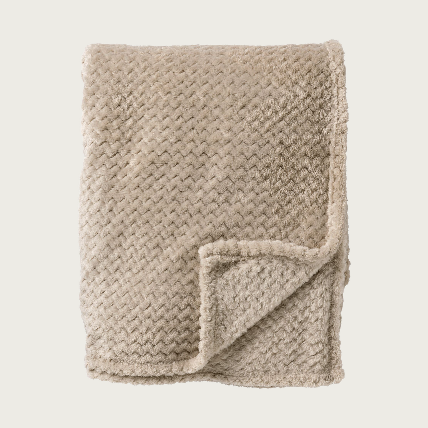 Plaid zigzag beige