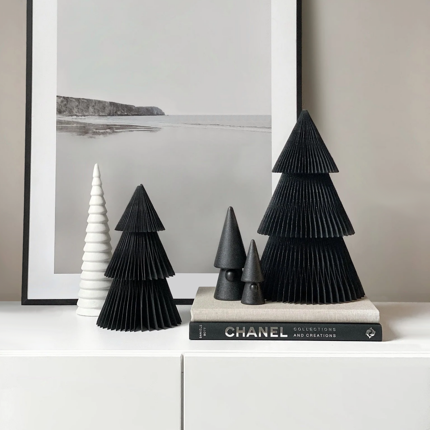 Papieren Boom Zwart XS