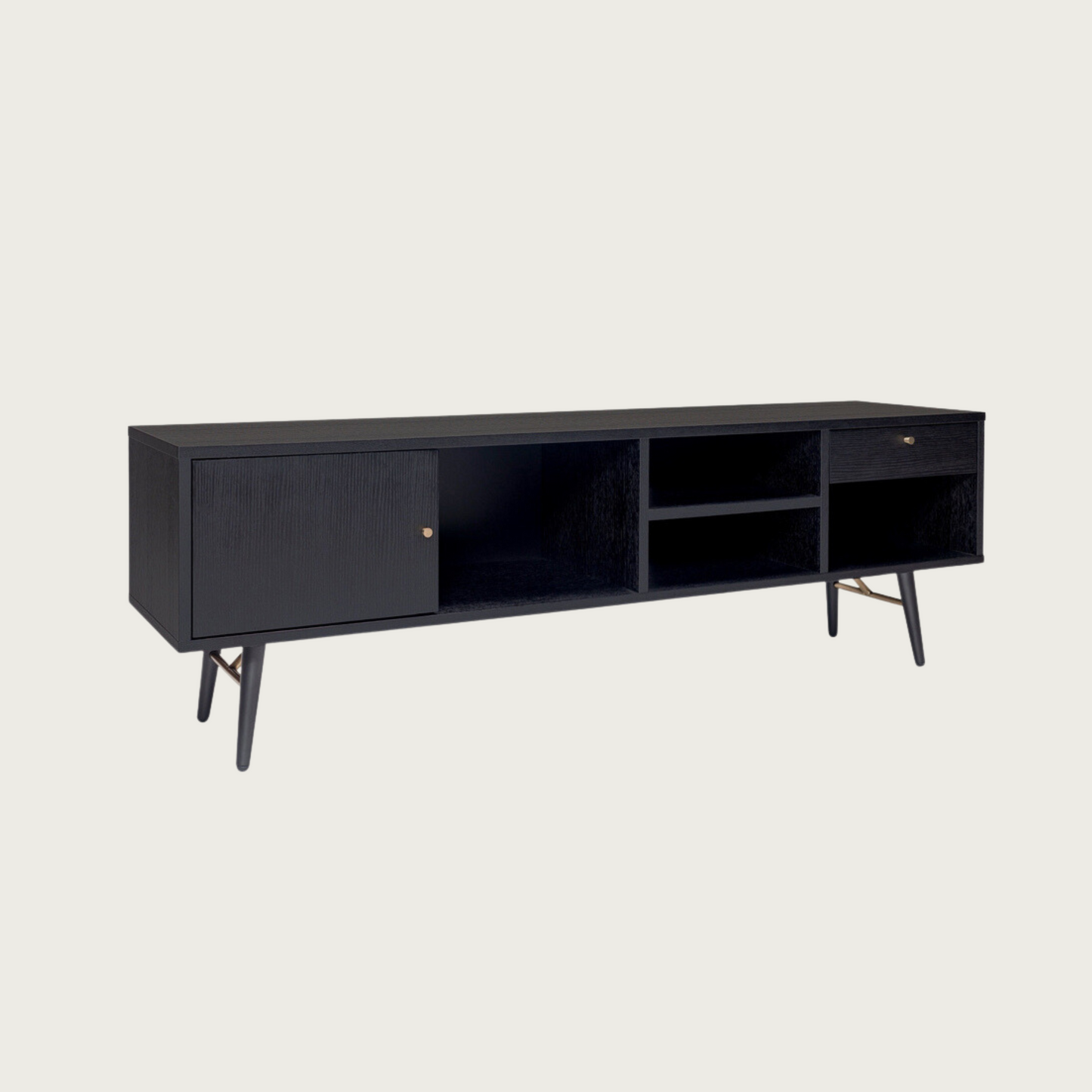 Dawn TV-bench black oak