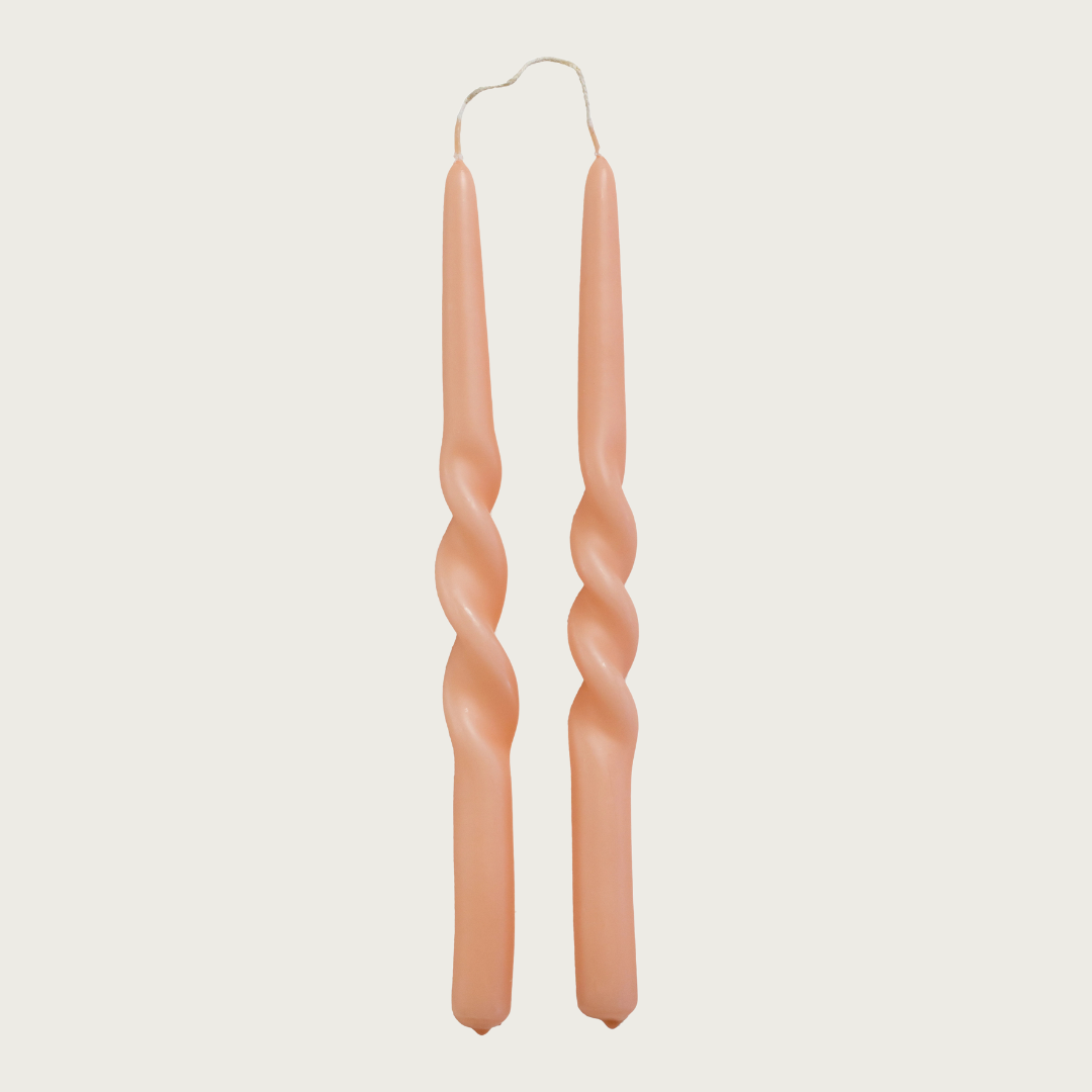 Twist candle roze
