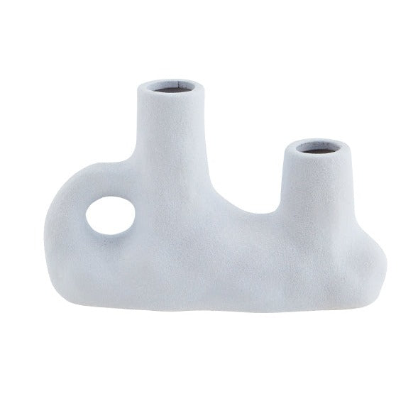 Stoneware vase blue