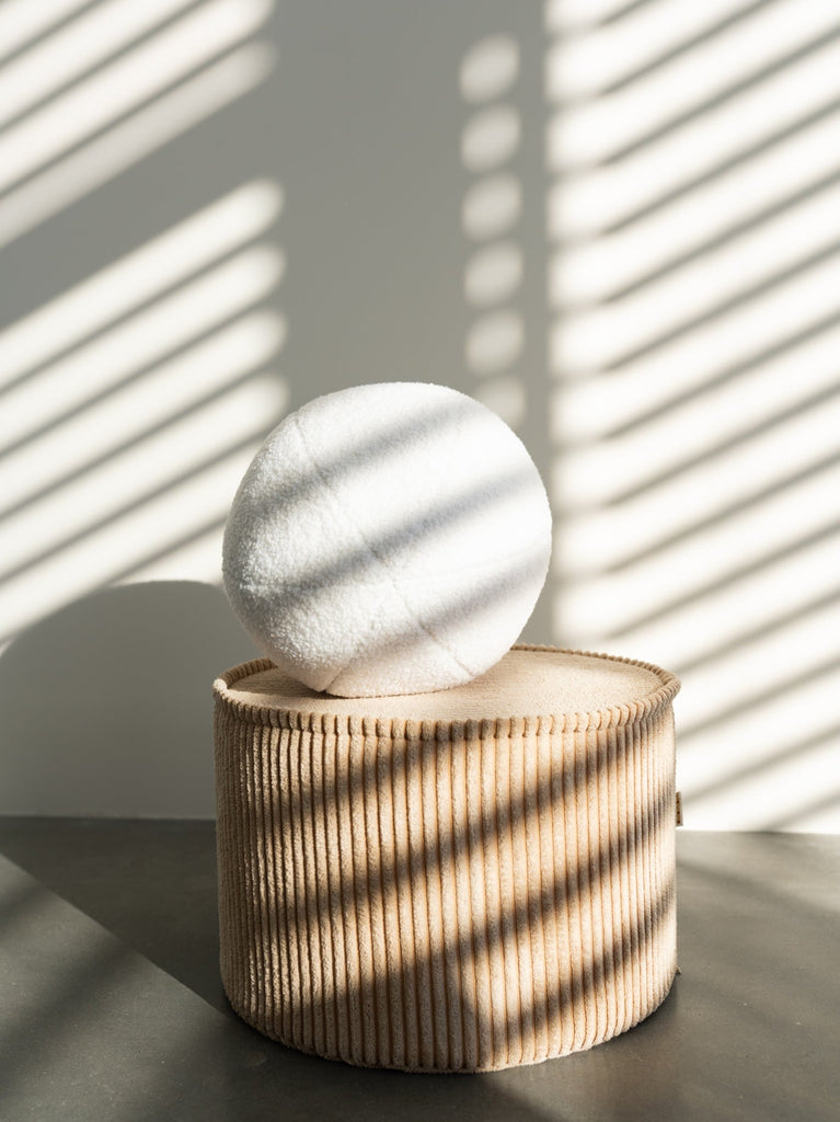 Cream White Ball Cushion