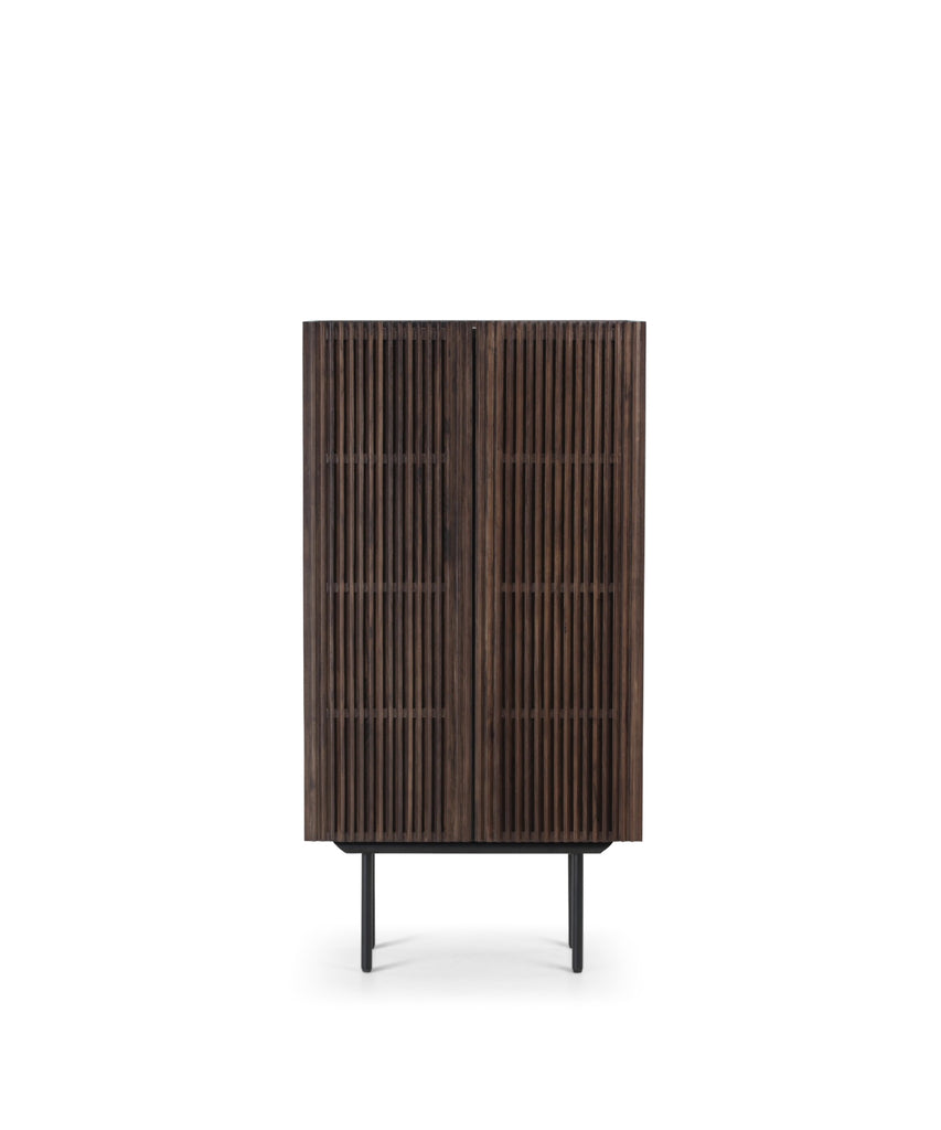 Louvre highboard - smoke oak