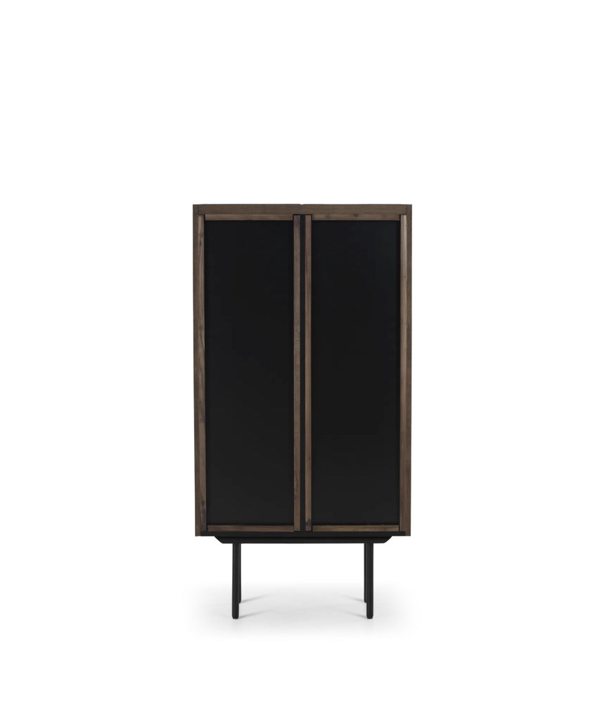 Louvre highboard - smoke oak