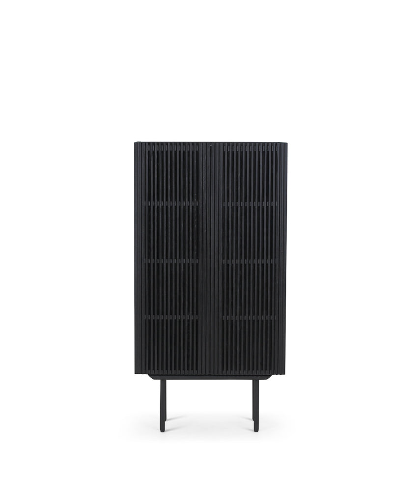Louvre highboard - black oak