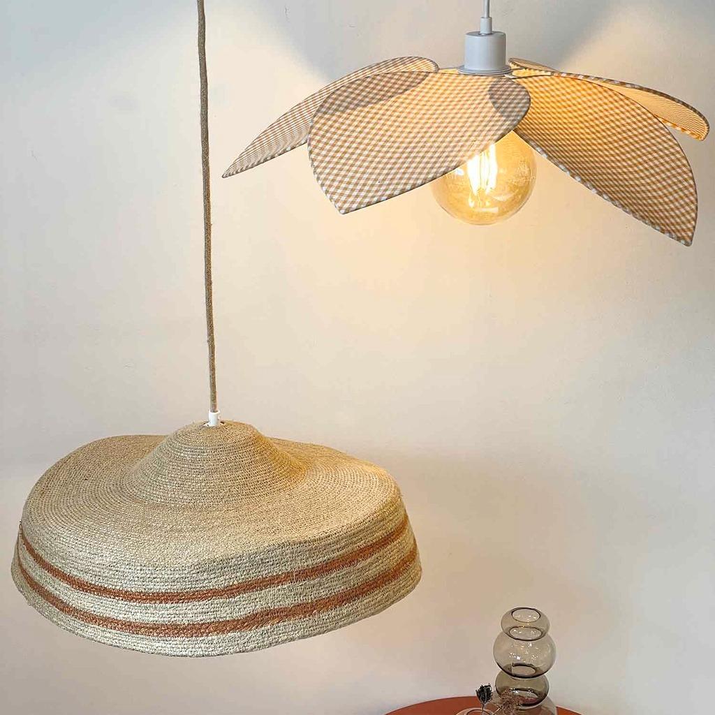 Hanging lamp Checkered Beige