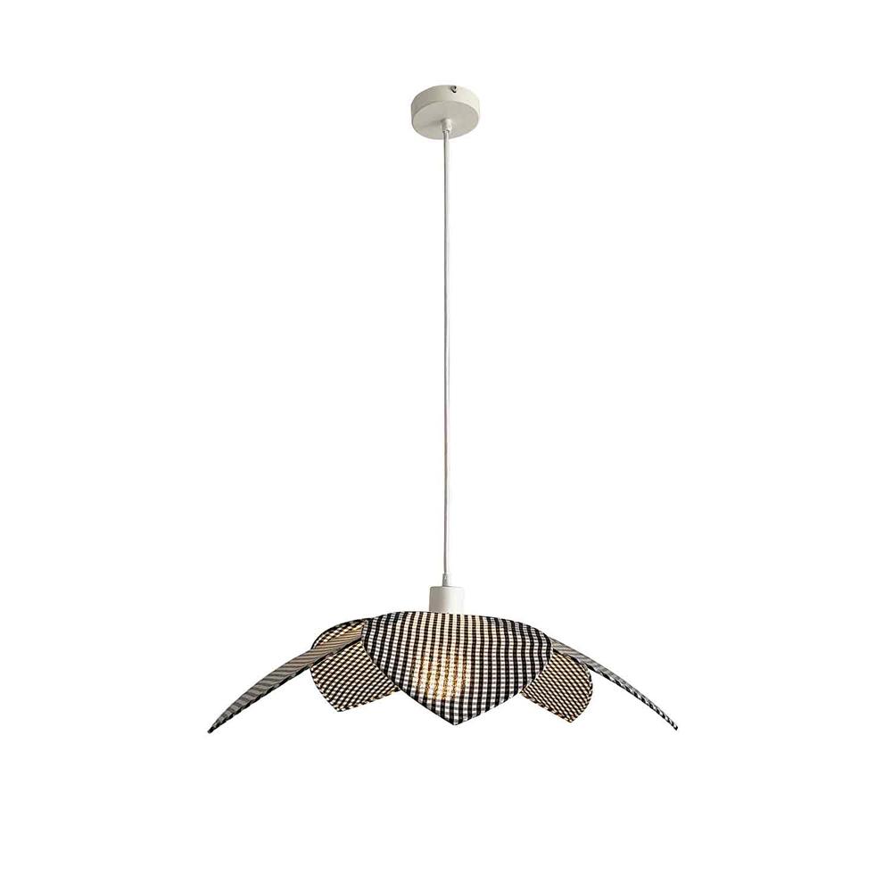 Hanging lamp Checkered Black
