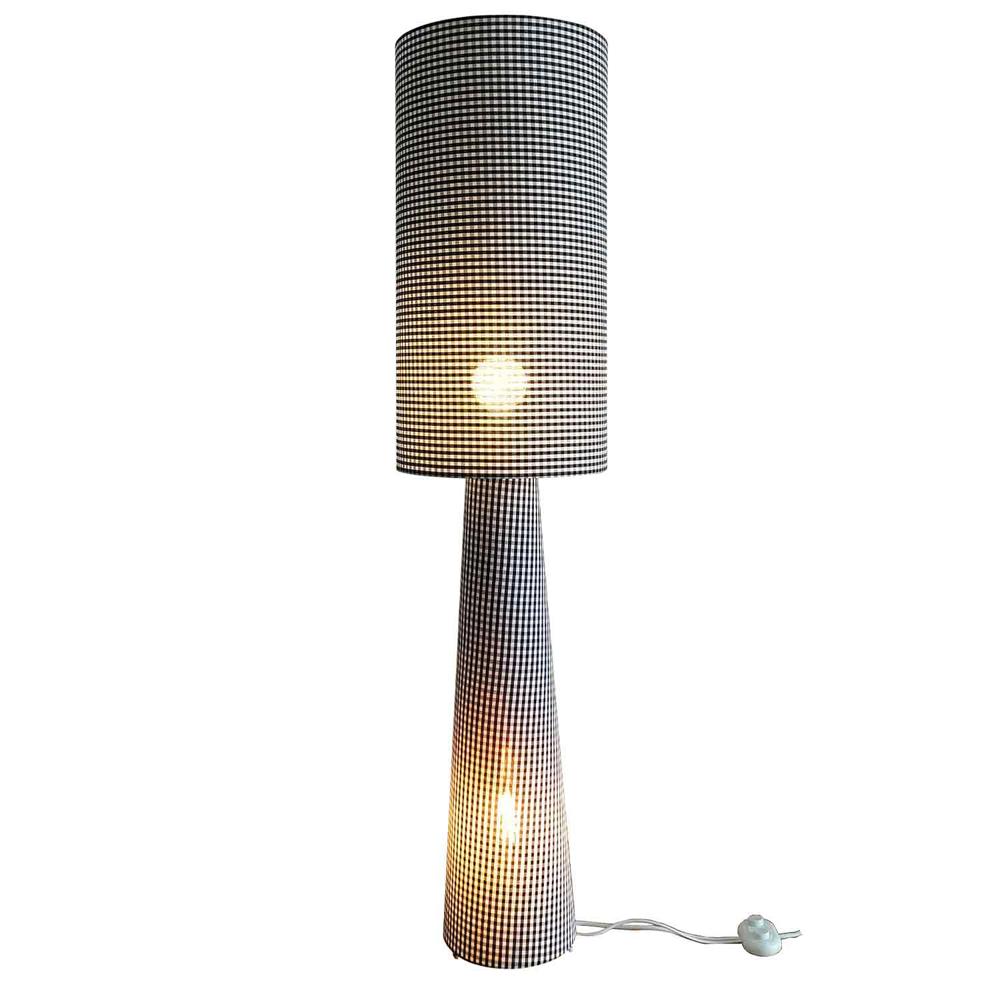 Floor lamp Saturn Black with Windows