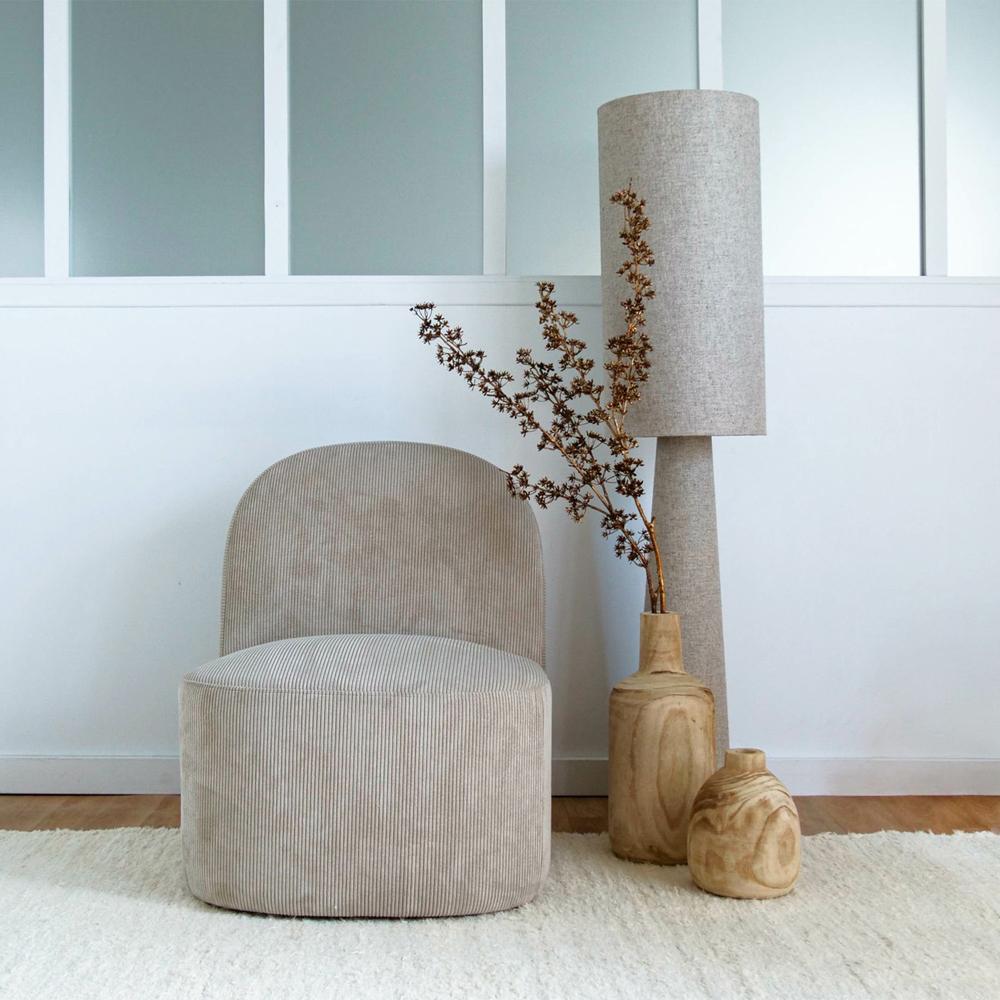 Floor lamp Saturne Linen