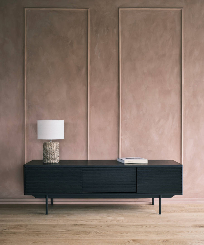 Sense TV-bench - Black oak