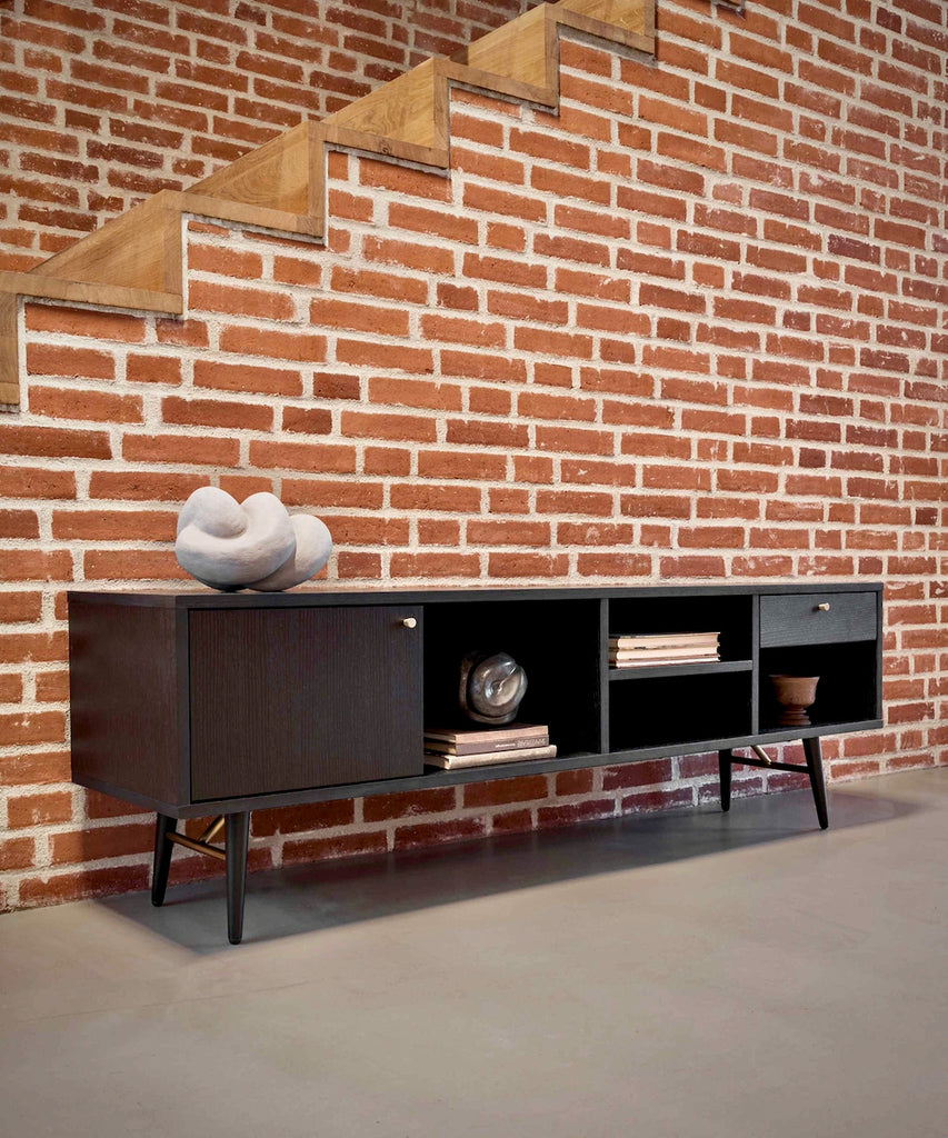 Dawn TV-bench black oak