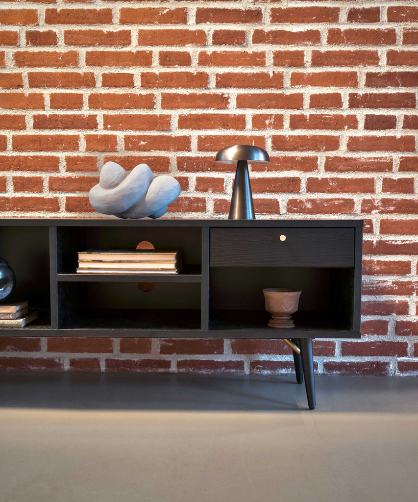 Dawn TV-bench black oak