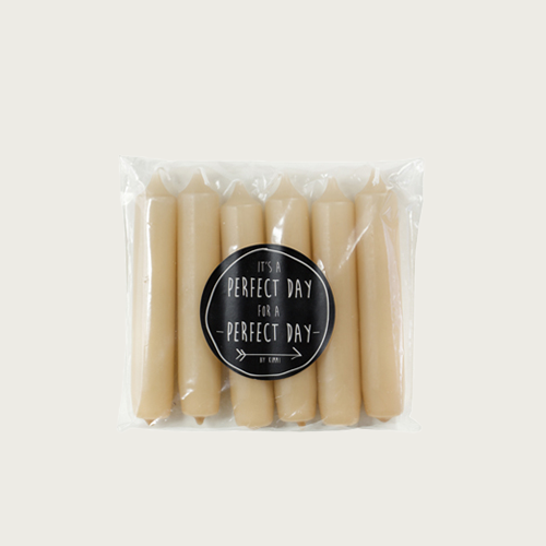 Rustik Lys tafelkaars apricot