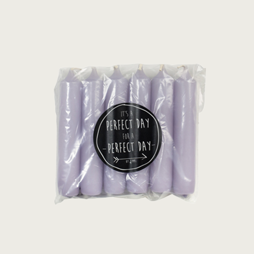 Rustik Lys tafelkaars lavendar