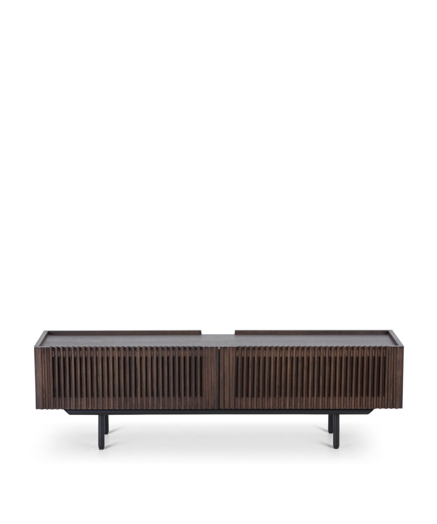 Louvre tv unit - smoke oak