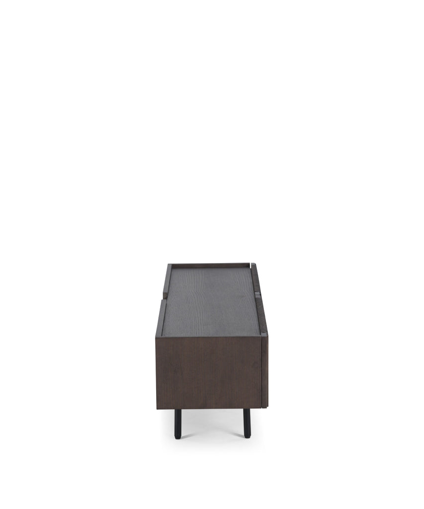 Louvre tv unit - smoke oak