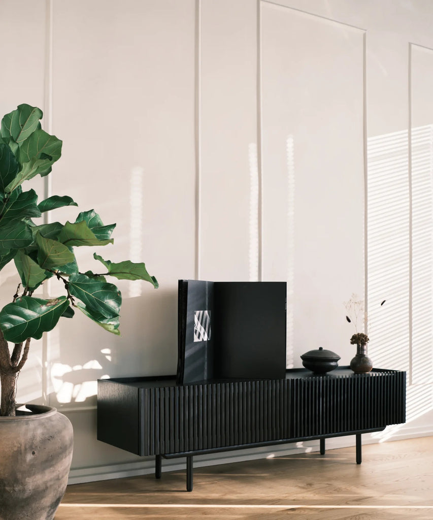 Louvre tv unit - black oak