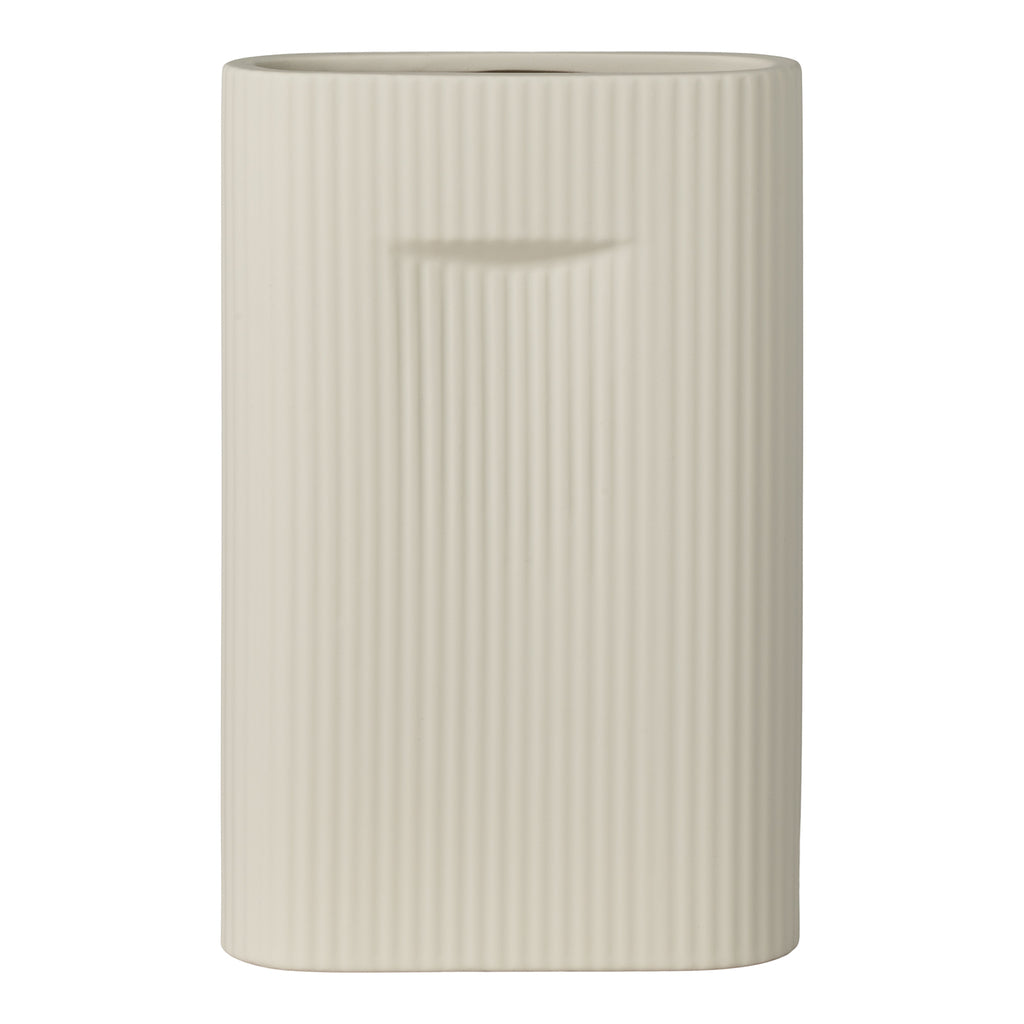 Vase in ceramic grey