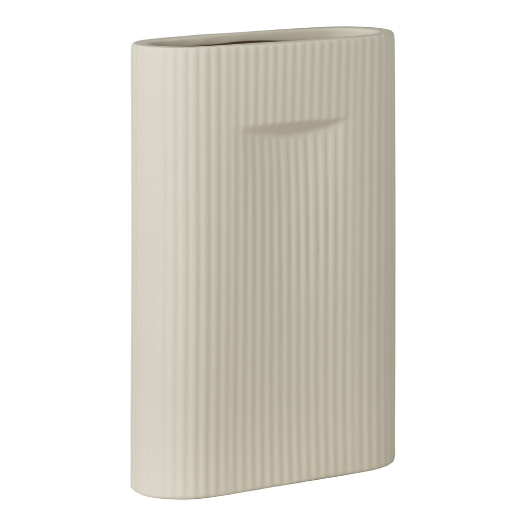 Vase in ceramic grey