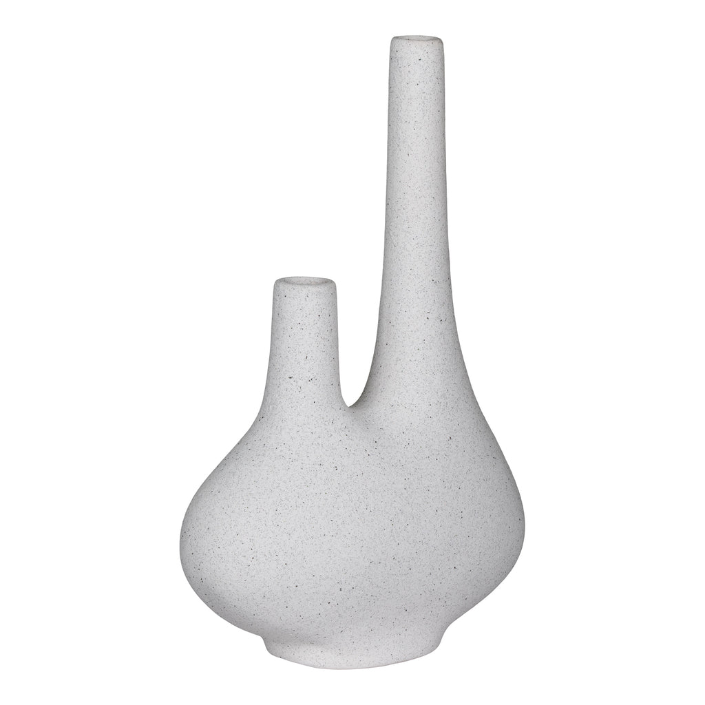 Vase in ceramic white