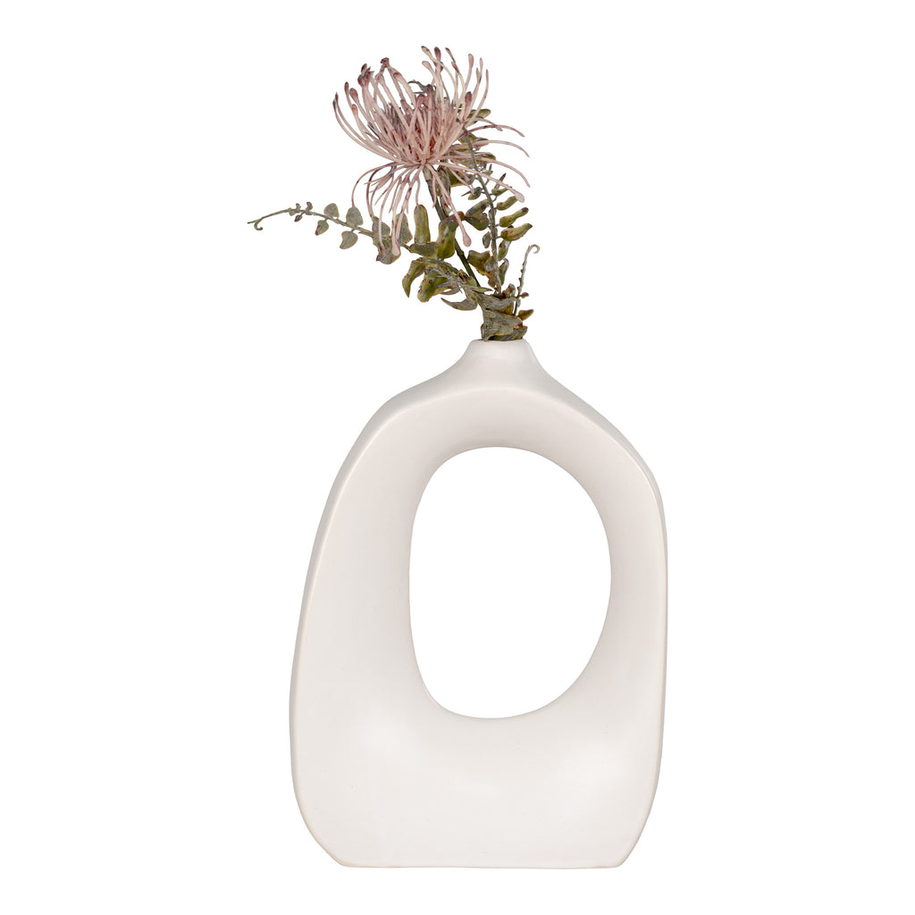 Vase white ceramic