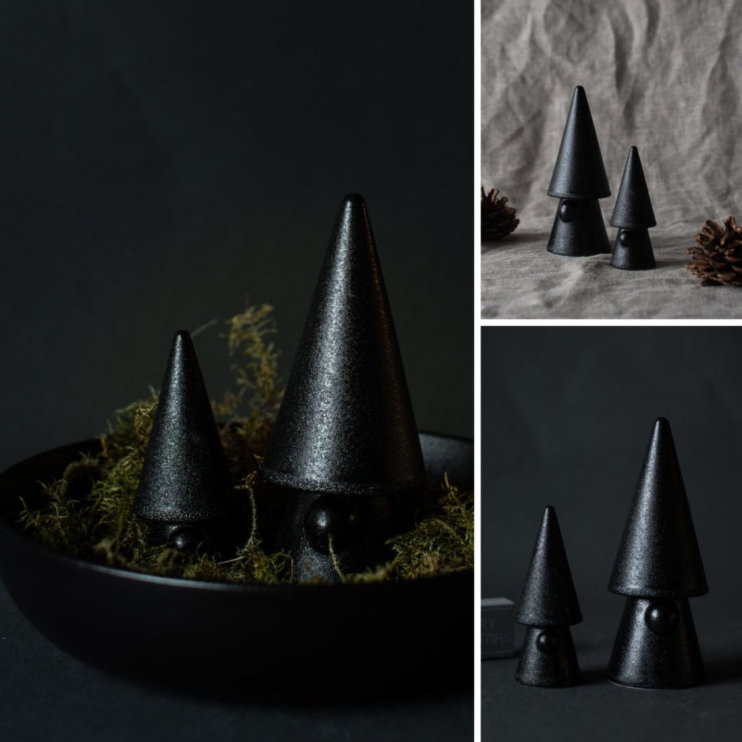 Small Santa tree Black -housewolf-3452- Housewolf