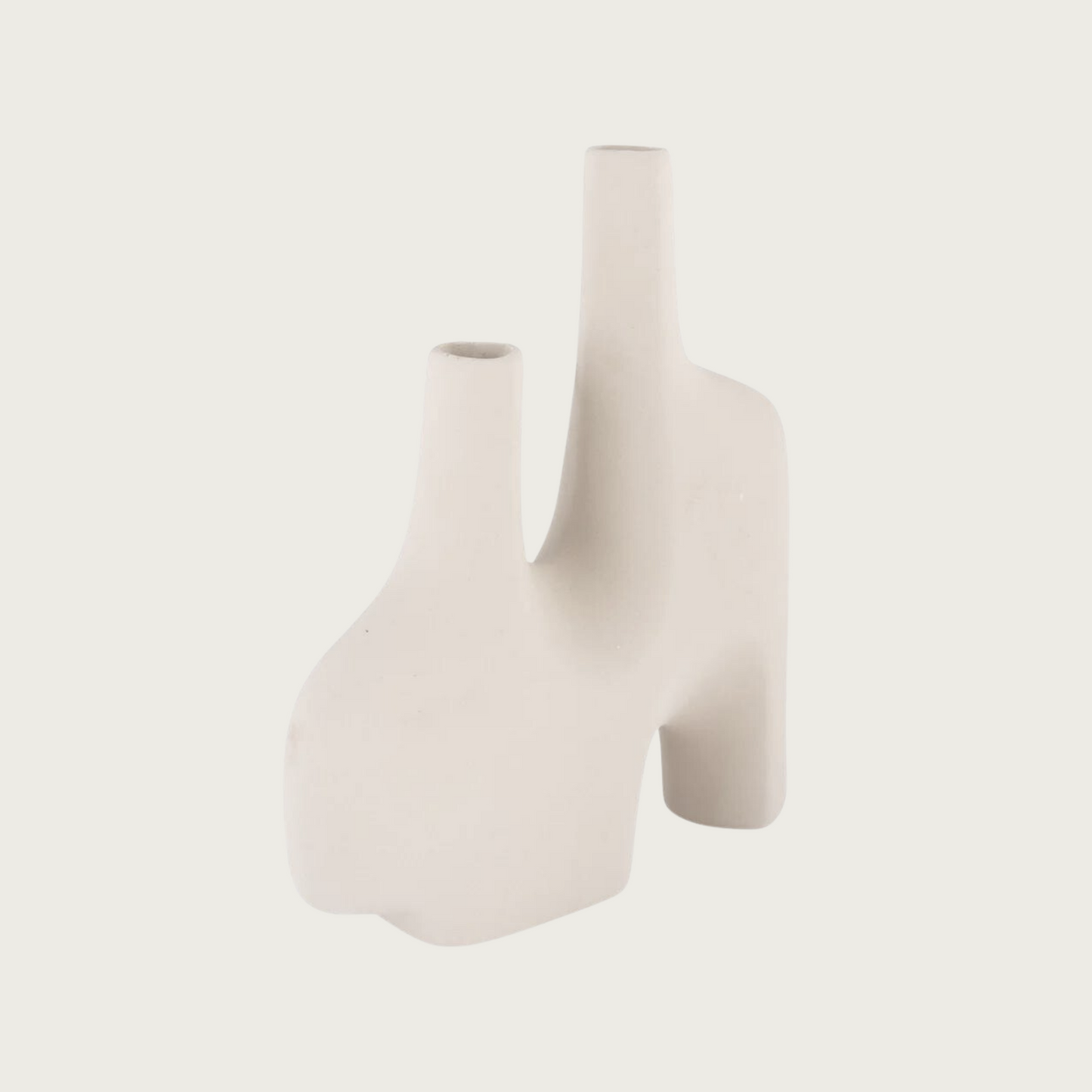 Vase in sand ceramic