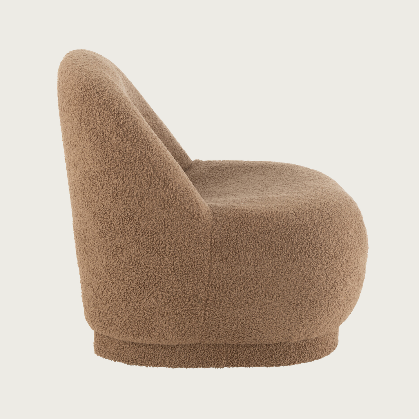 Stool Teddy Velvet Brown