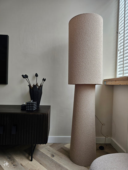 Floor lamp Bouclé zand