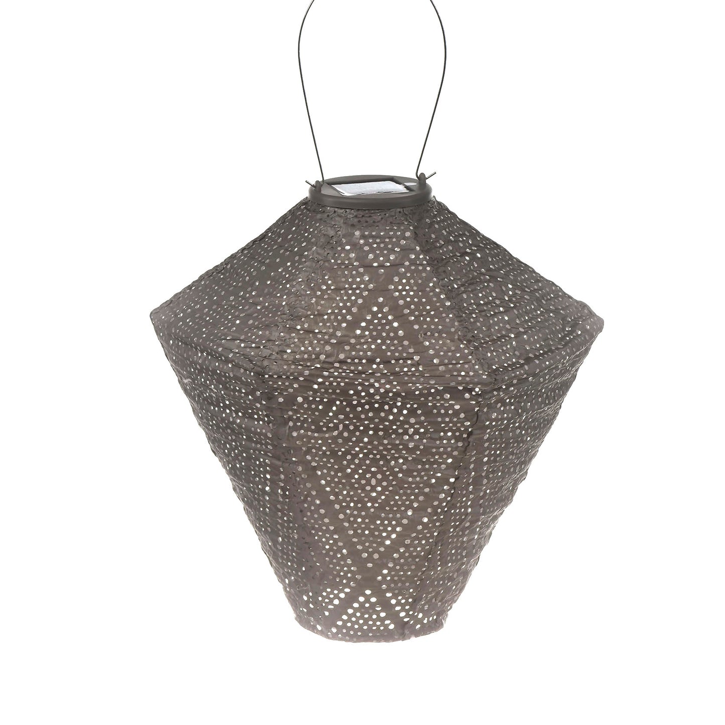 Solar Lampion ikat - taupe