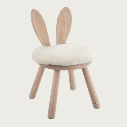 Chair Ear Rabbit Wood Natural