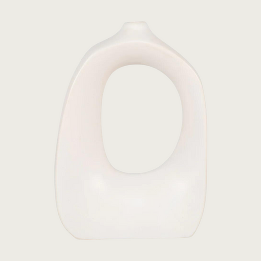 Vase white ceramic