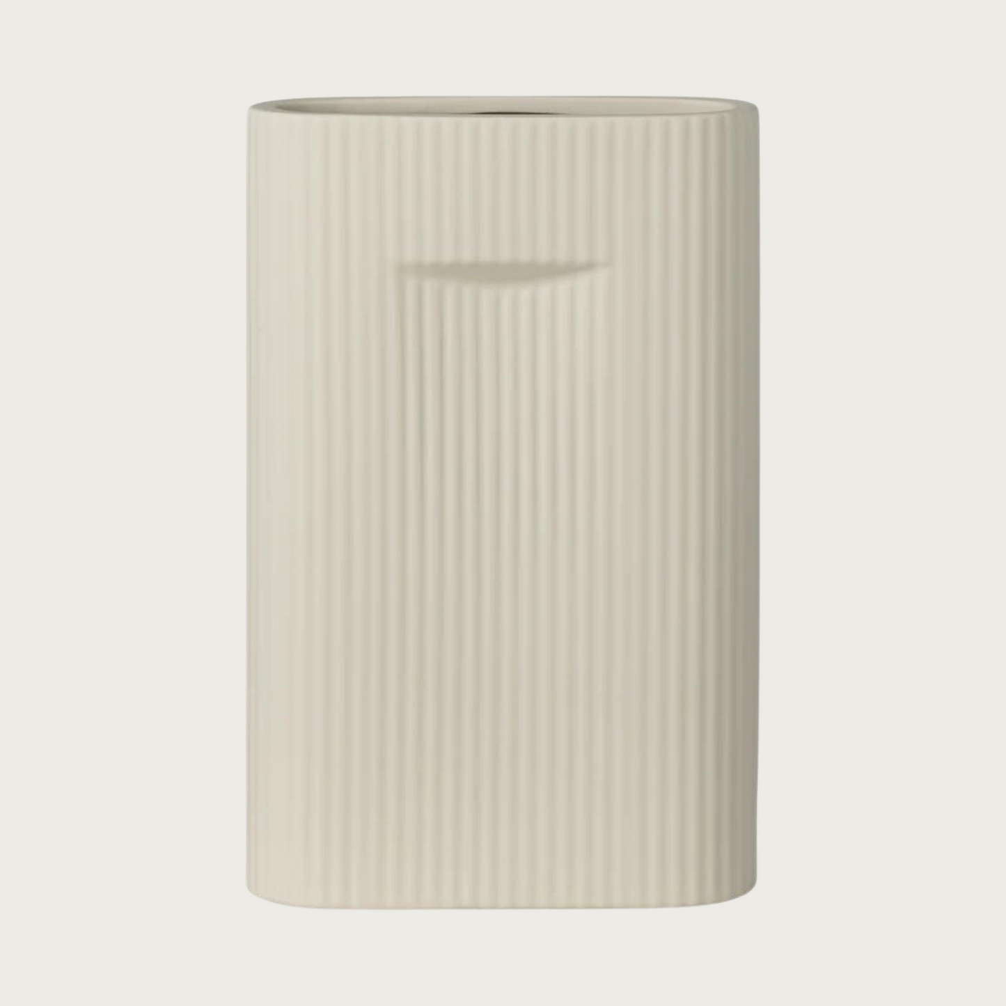 Vase in ceramic grey
