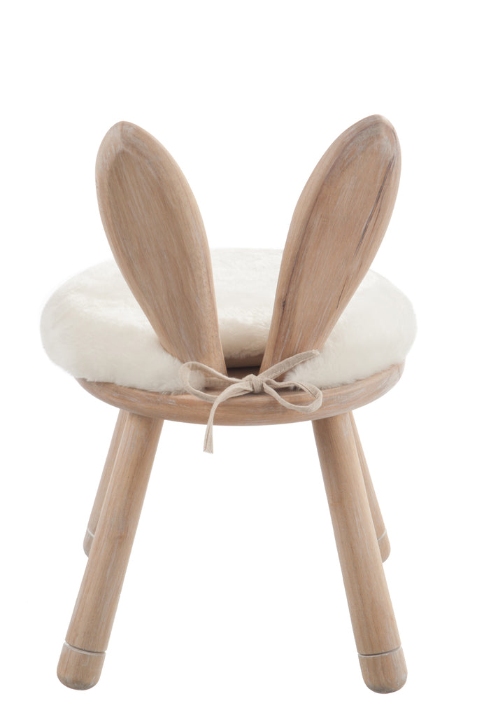 Chair Ear Rabbit Wood Natural
