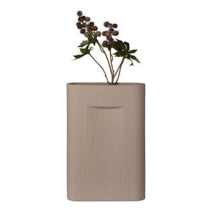 Vase in ceramic brown
