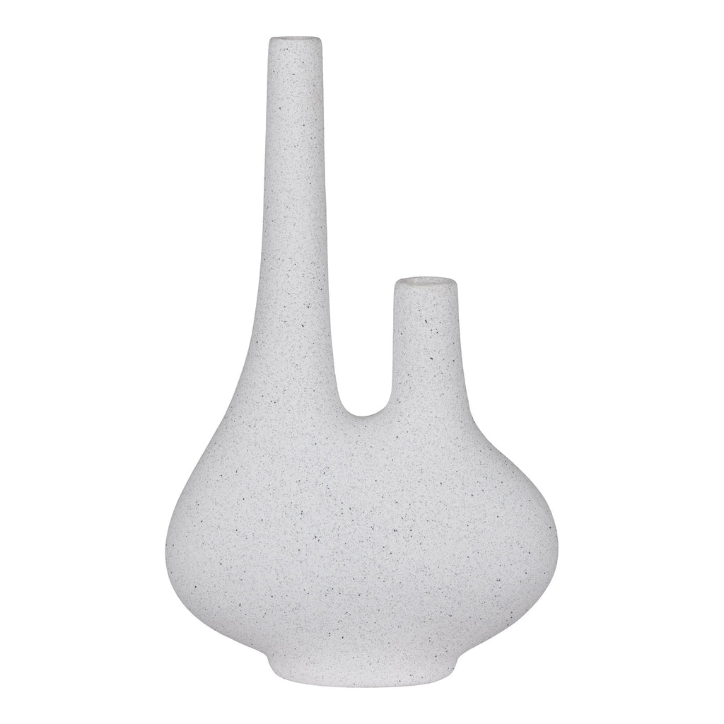 Vase in ceramic white