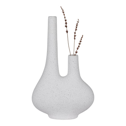 Vase in ceramic white