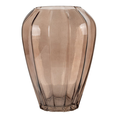 Vase in glass brown