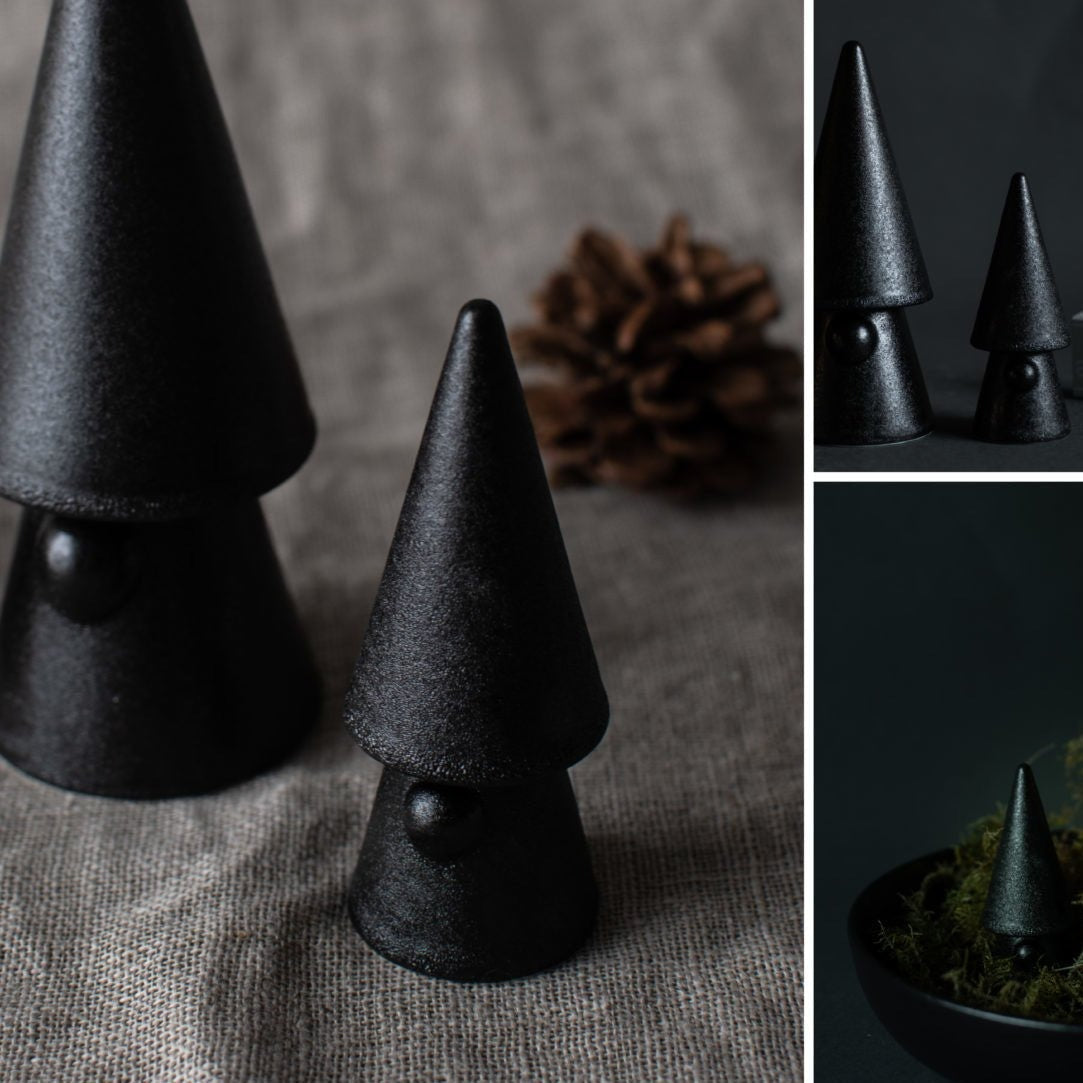 Small Santa tree Black -housewolf-3452- Housewolf